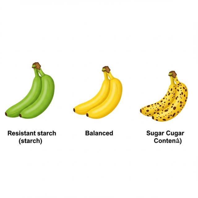 바나나 숙성 단계와 혈당 팁