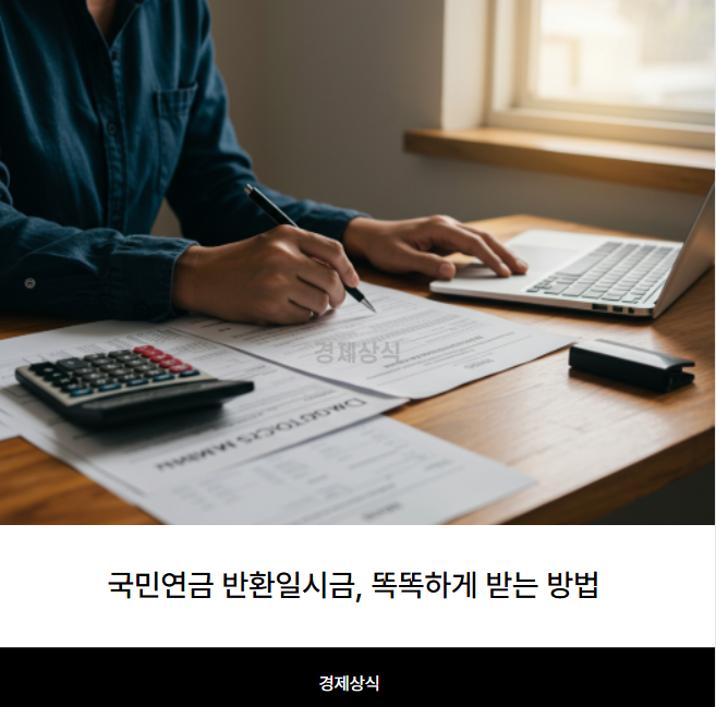국민연금 반환일시금, 똑똑하게 받는 방법 내 돈 그냥 둘 순 없지!