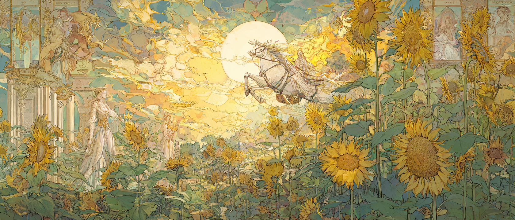 해바라기: 클리티에의 사랑, 태양을 향한 변치 않는 마음 - 9월 마지막 태양과 함께하는 영원한 기다림