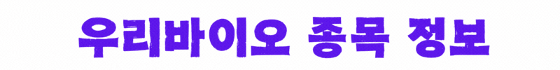 우리바이오-종목정보