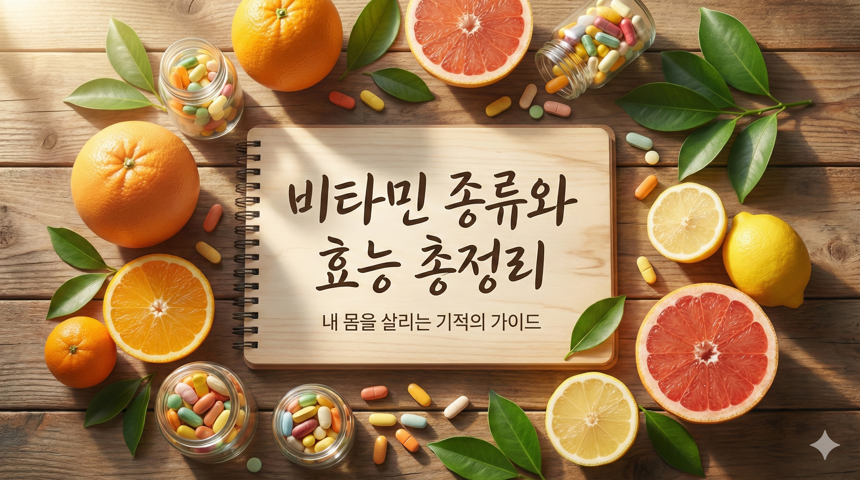 비타민 종류와 효능 총정리