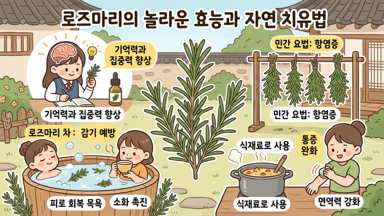 로즈마리 허브차의 치유효과