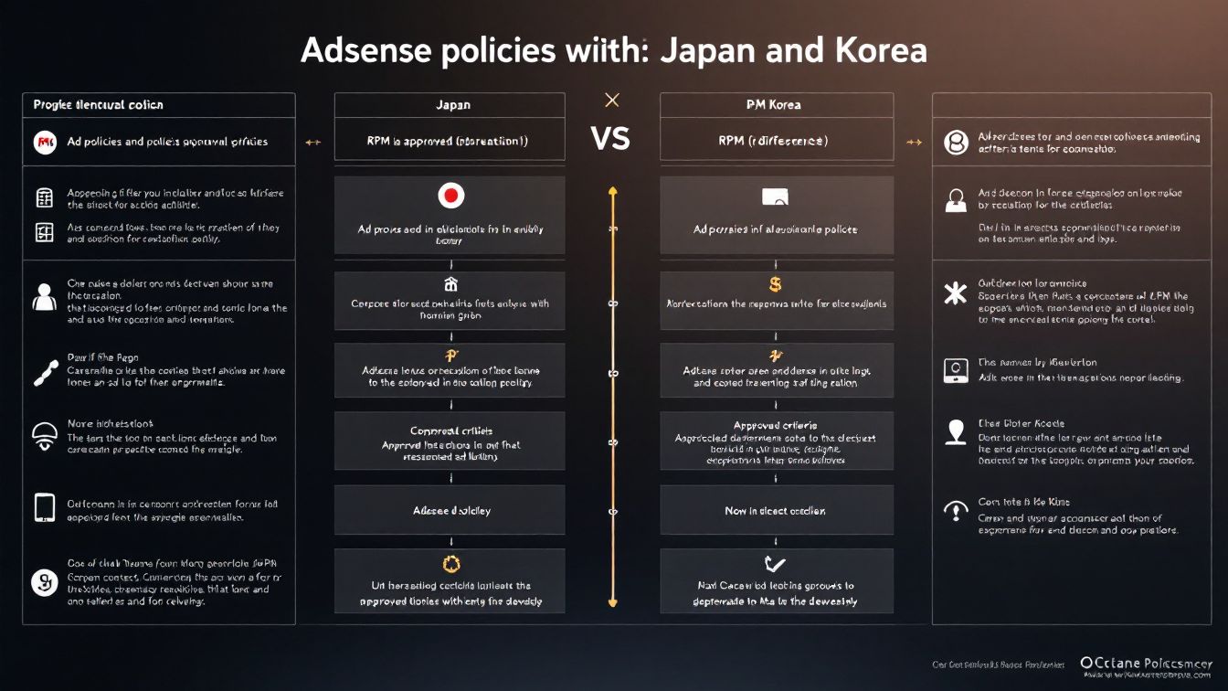 AdSense polices between Korea and Japan.