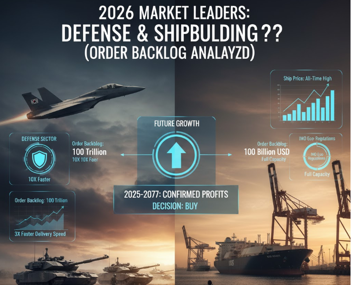 2026년의 포트폴리오로 방산주와 조선주는 꽤 괜찮다.
