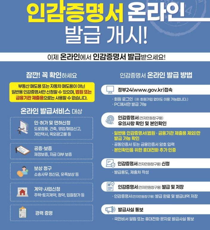 인감증명서 유효기간, 대리 발급 방법