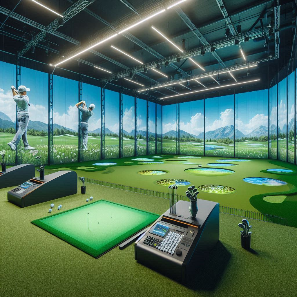 실내골프연습장 배경