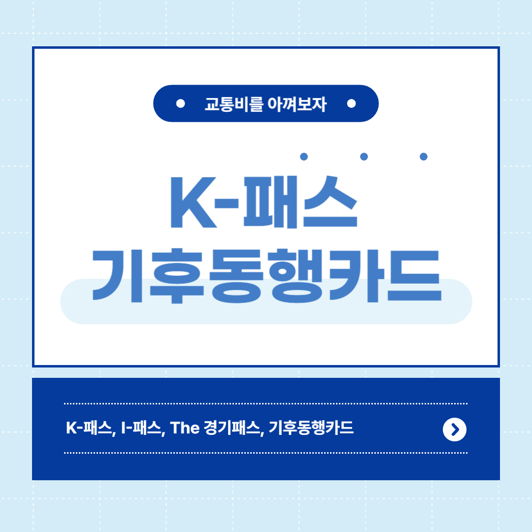 교통비 아끼기 위한 정부 패스