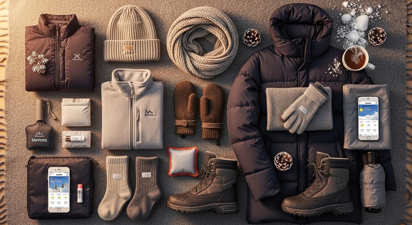 겨울 삿포로 여행 준비물