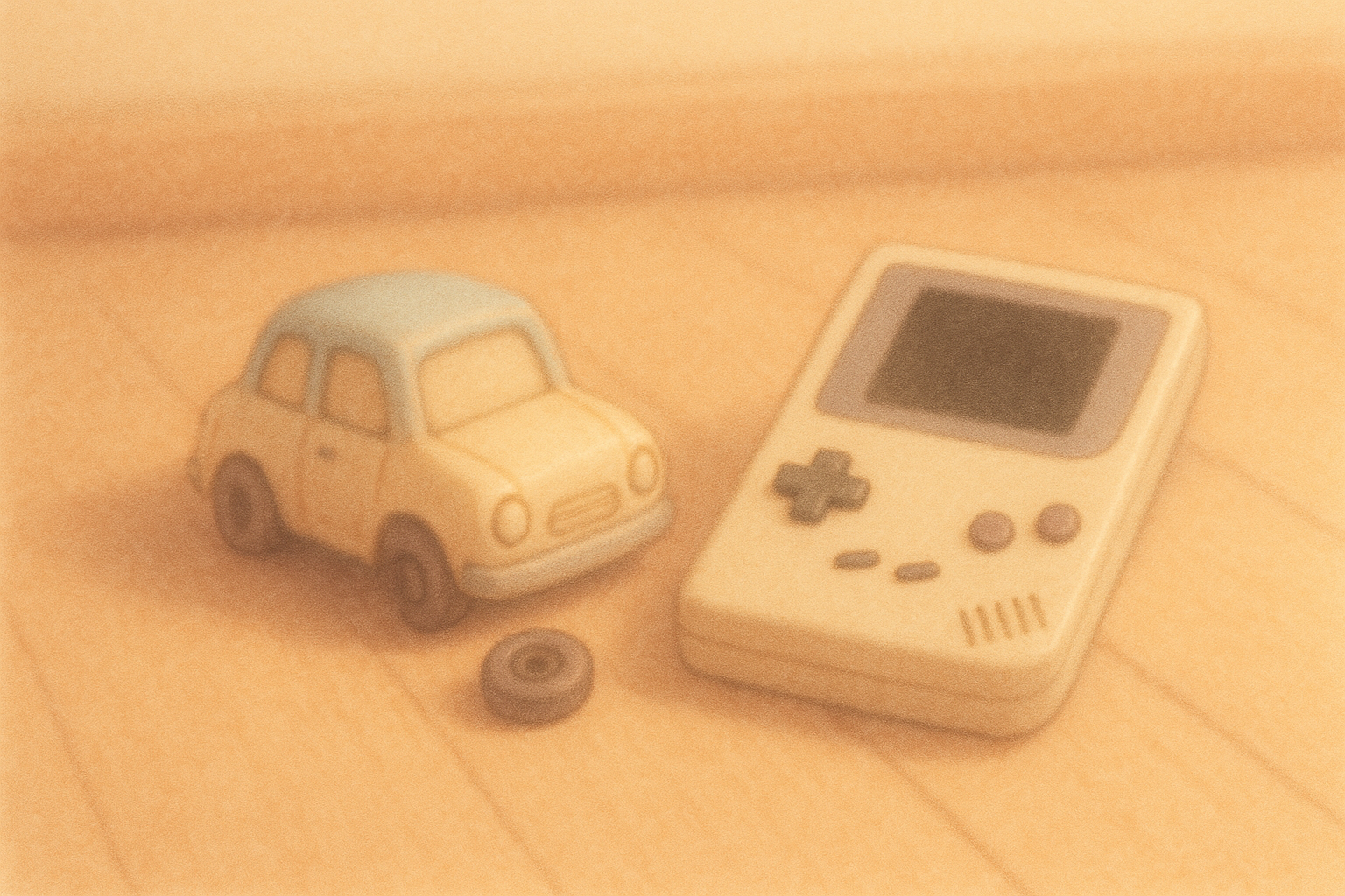 어릴 적 추억의 물건 노스텔지아 일러스트