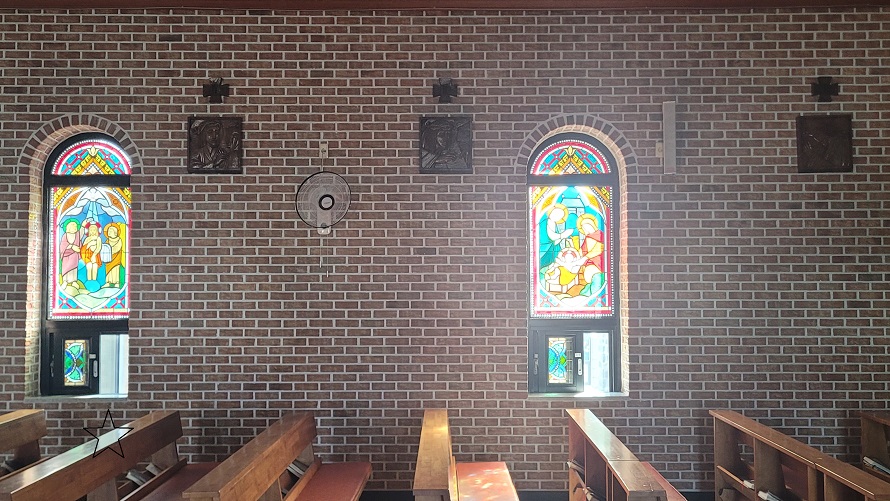 모슬포성당 스테인드글라스, 십자가의 길 사진