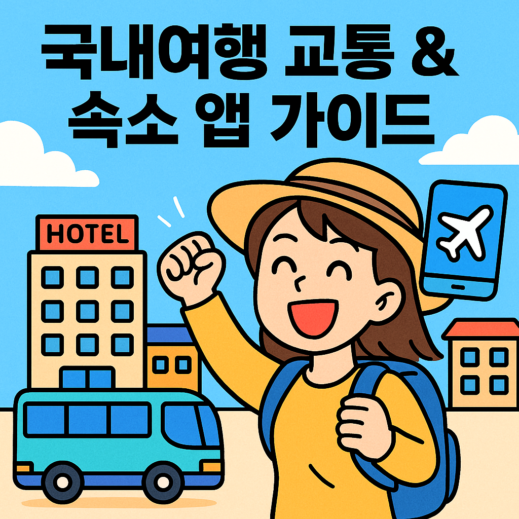 국내여행 교통&amp;숙소 앱 가이드 관련사진