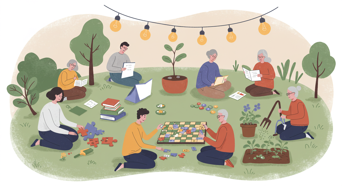 일상 속 소소한 놀이가 이끄는 전 연령의 자기 계발과 성장 방법에 관한 이미지