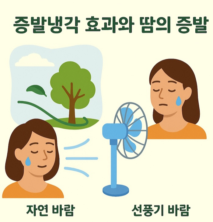증발냉각 효과와 땀의 증발