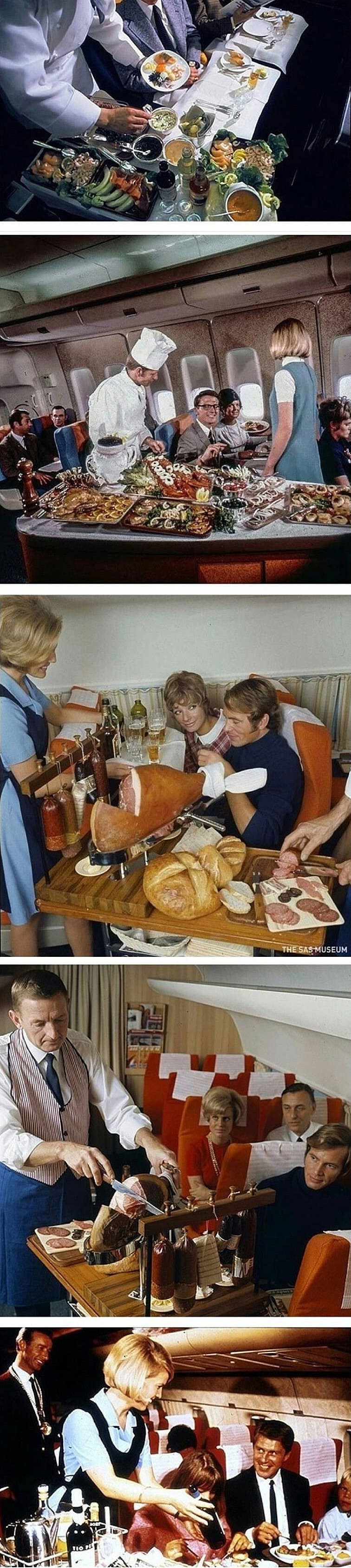 80년대 이전의 기내식클라스