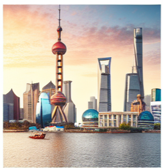 상하이&amp;#44; 상해 동방명주의 모습