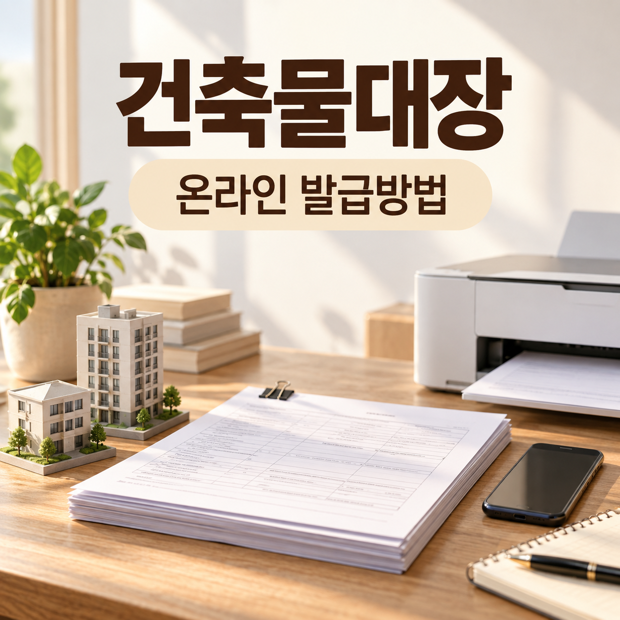 건축물대장 온라인 발급방법 대표 이미지