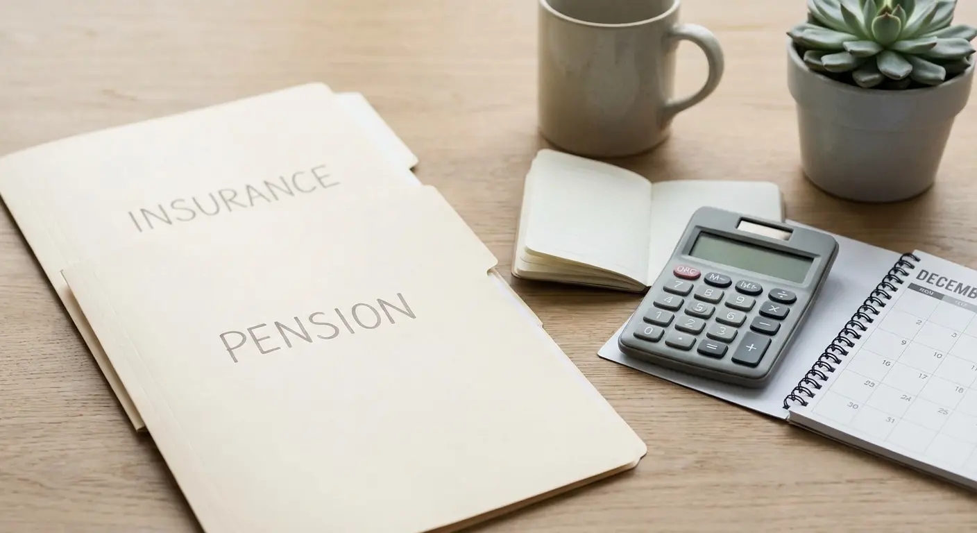 퇴사 후 보험과 연금 제도를 잘못 이해해 손해를 보는 상황을 설명하는 이미지