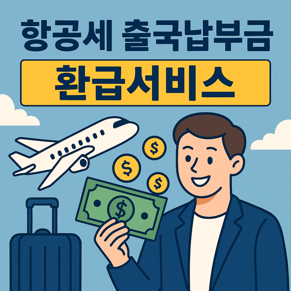 항공세 출국 납부금 환급서비스 안내 이미지