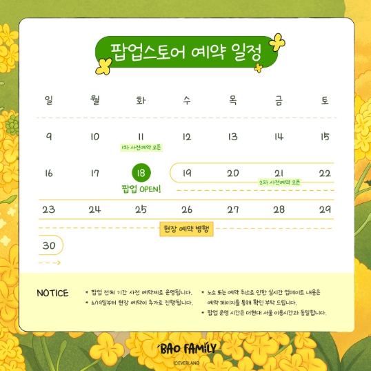 더현대 바오패밀리 팝업스토어 사전예약신청