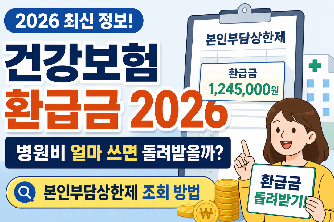 건강보험 환급금 2026|병원비 돌려받는 대상·지급일·조회방법