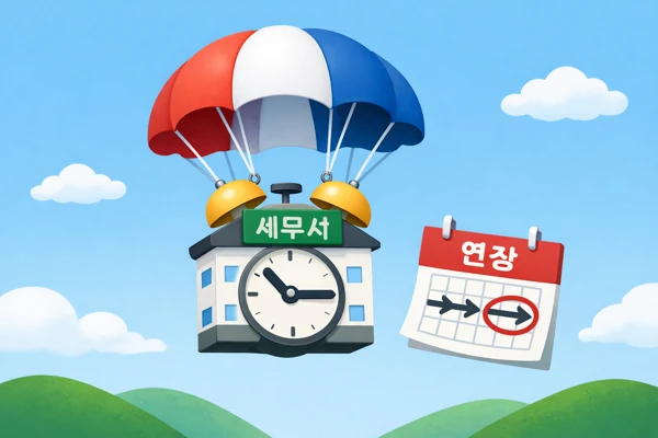 부가세 납부기한 연장 안내 이미지