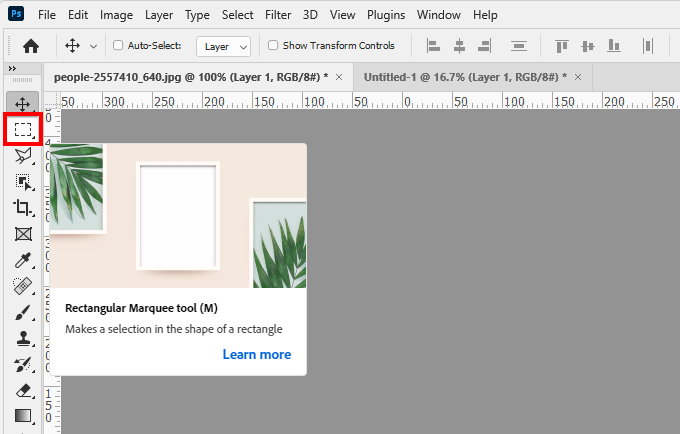 영역지정툴-선택