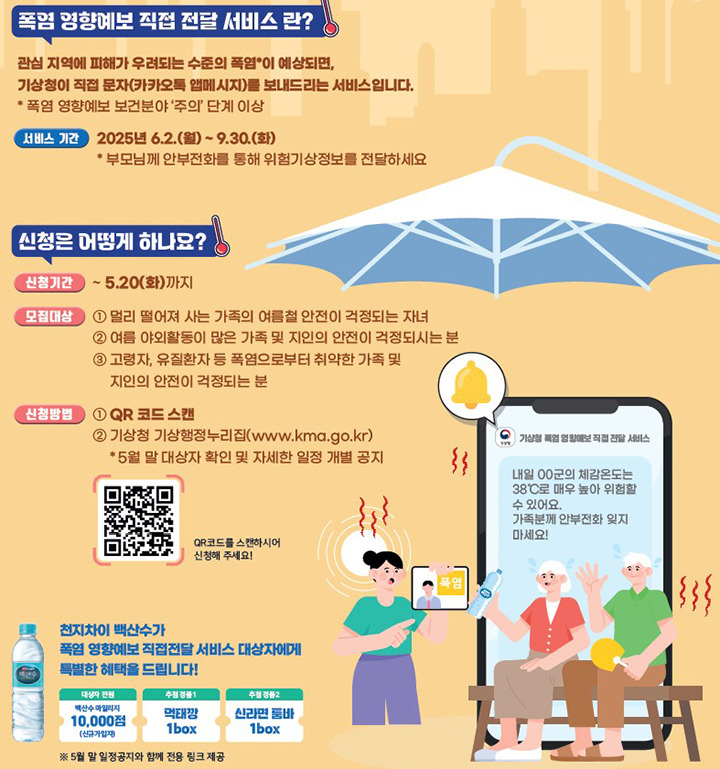 폭염 영향예보, 이제 카카오톡으로 받자! 기상청 서비스 총정리