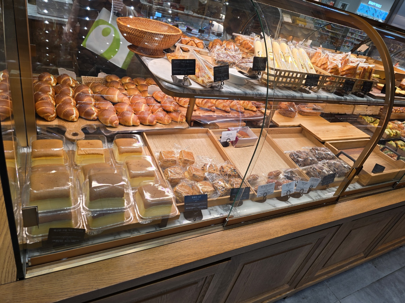 파리크라상에 진열되어 있는 빵들