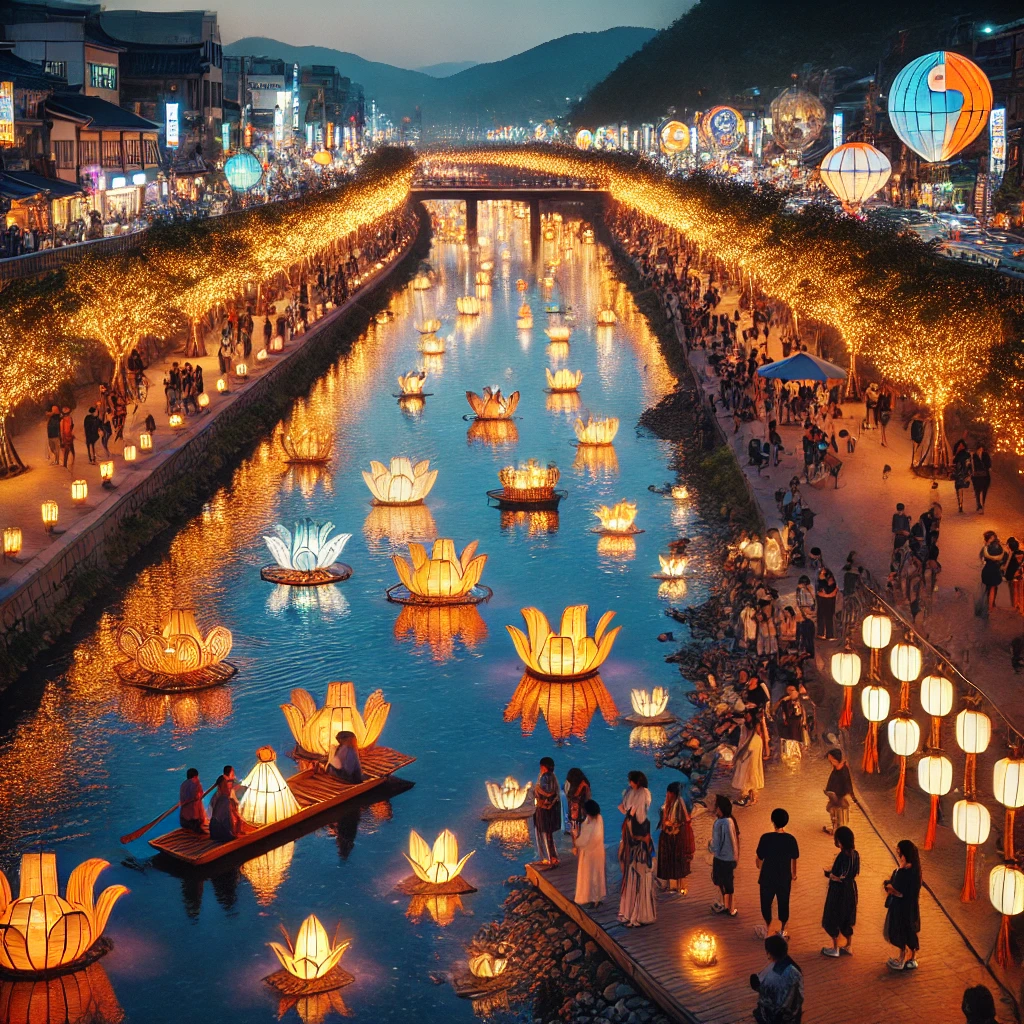 진주 남강 유등축제