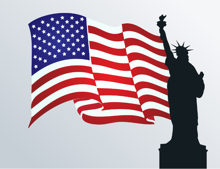 미국 국기 사진