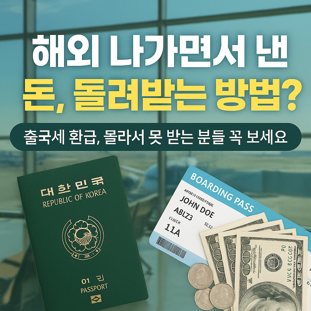 출국 납부금 환급 서비스
