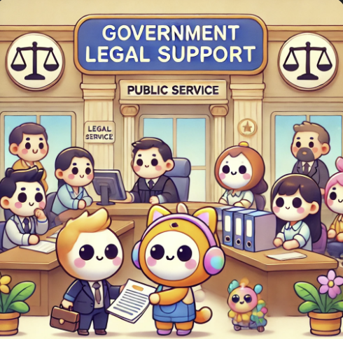 나라에서 법적 지원을 해주는 모습