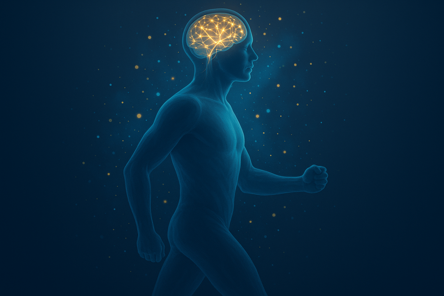 걸을 때에도 뇌의 변화가 시작됨 참조 일러스트