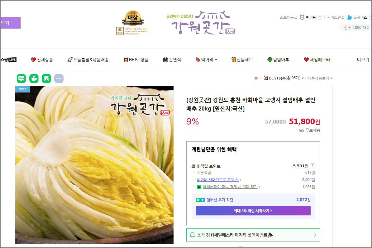 고랭지 절임배추