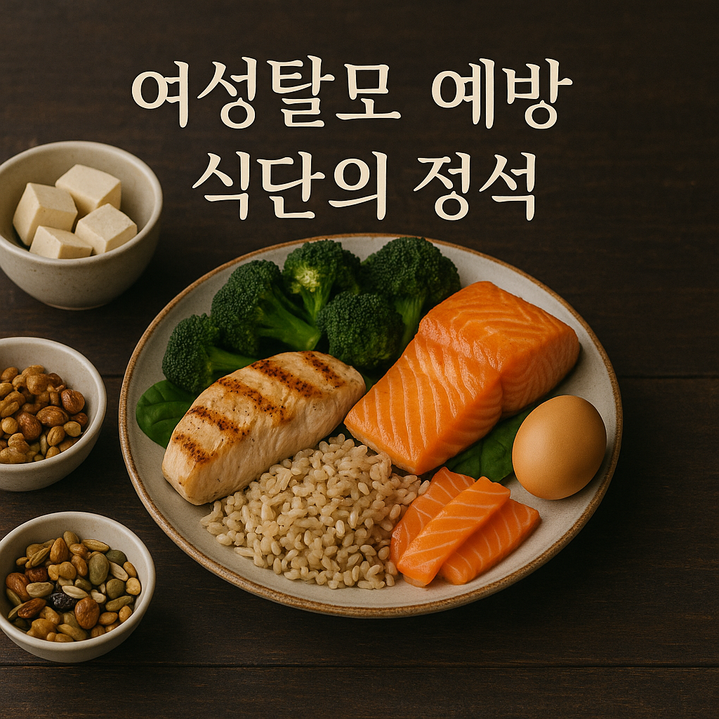 여성탈모 예방을 위한 식단 구성