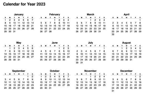 매주, 매월, 매년 첫째 날에 시도