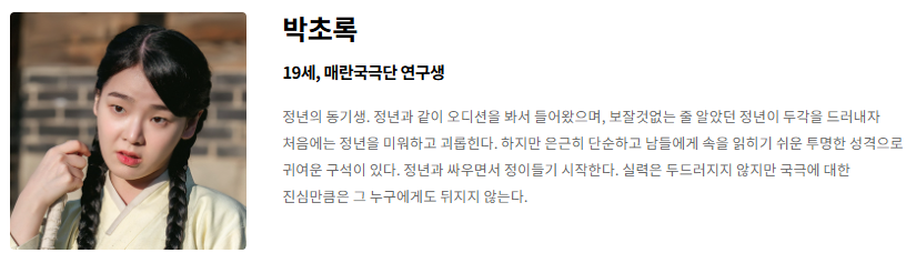 매란국극단 안 사람들