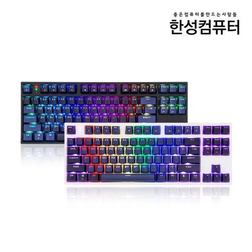 Hansung GK687 TKL 게이트론 RGB 게이밍 메카닉 키보드