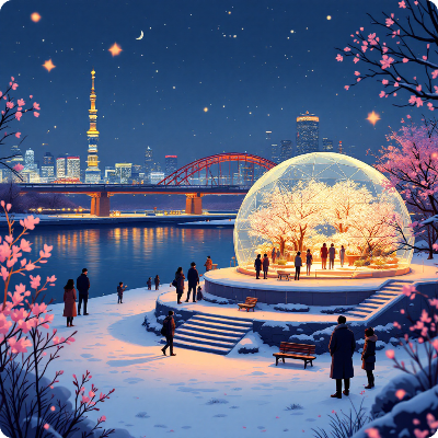 한강페스티벌 겨울 봄ON한강 가상 이미지