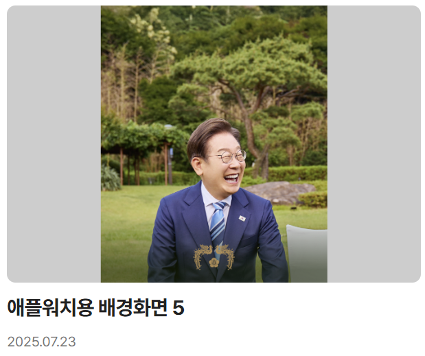 이재명 대통령 디지털 굿즈 전격 공개
