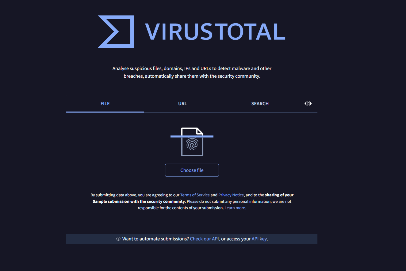 바이러스 토털 서비스