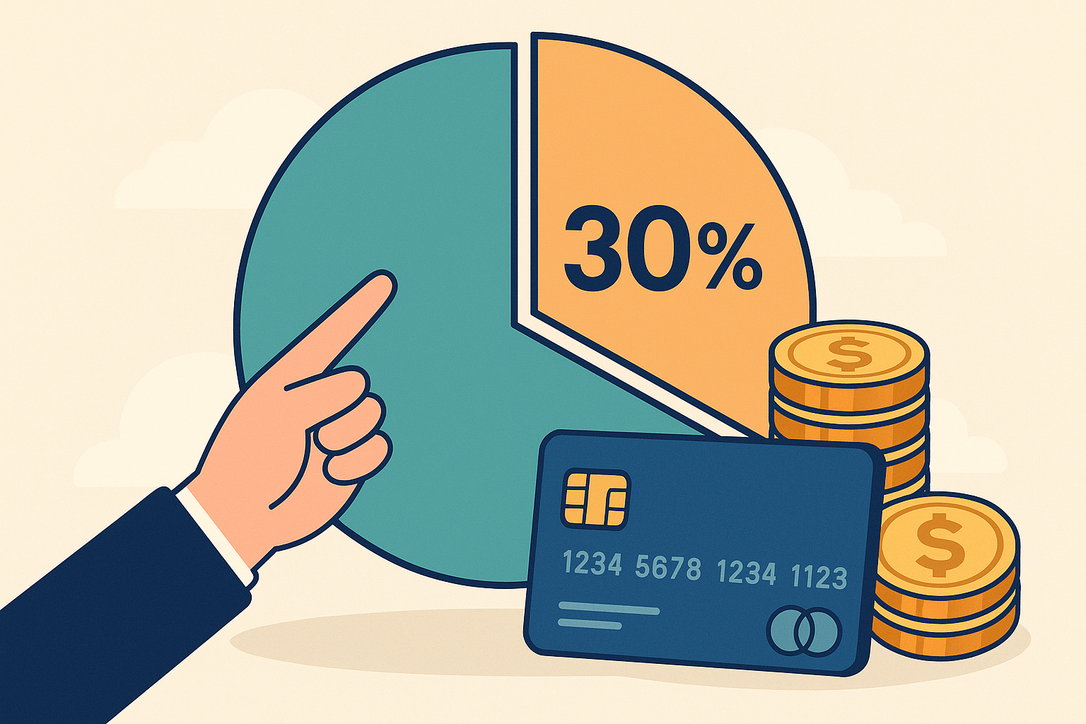 신용카드 소비는 월급의 몇 퍼센트가 적당할까