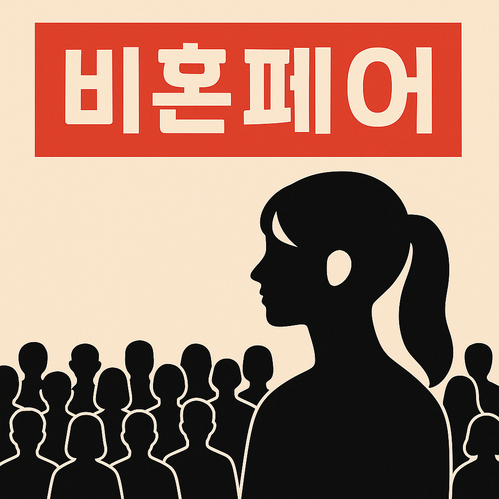 비혼페어 행사, 혼자여도 괜찮다는 메시지를 담은 포스터형 썸네일