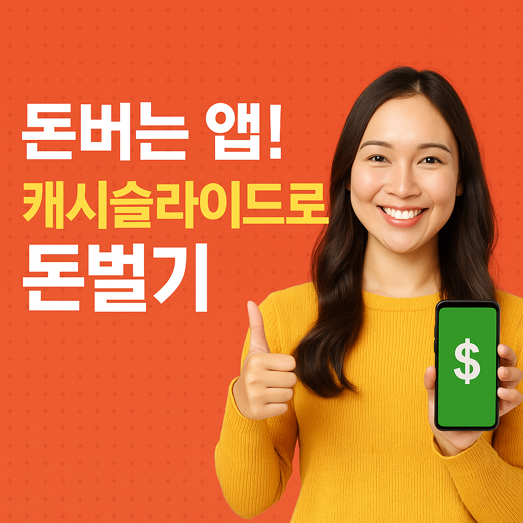 똑똑한 앱테크 캐시슬리이드로 용돈 벌기