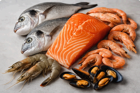 해산물이 건강에 미치는 효능 관련 사진