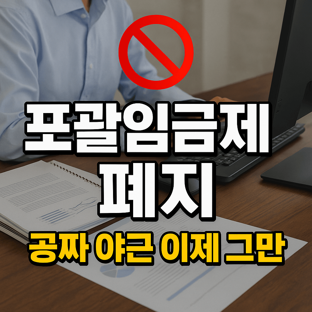 포괄임금제 폐지 논의