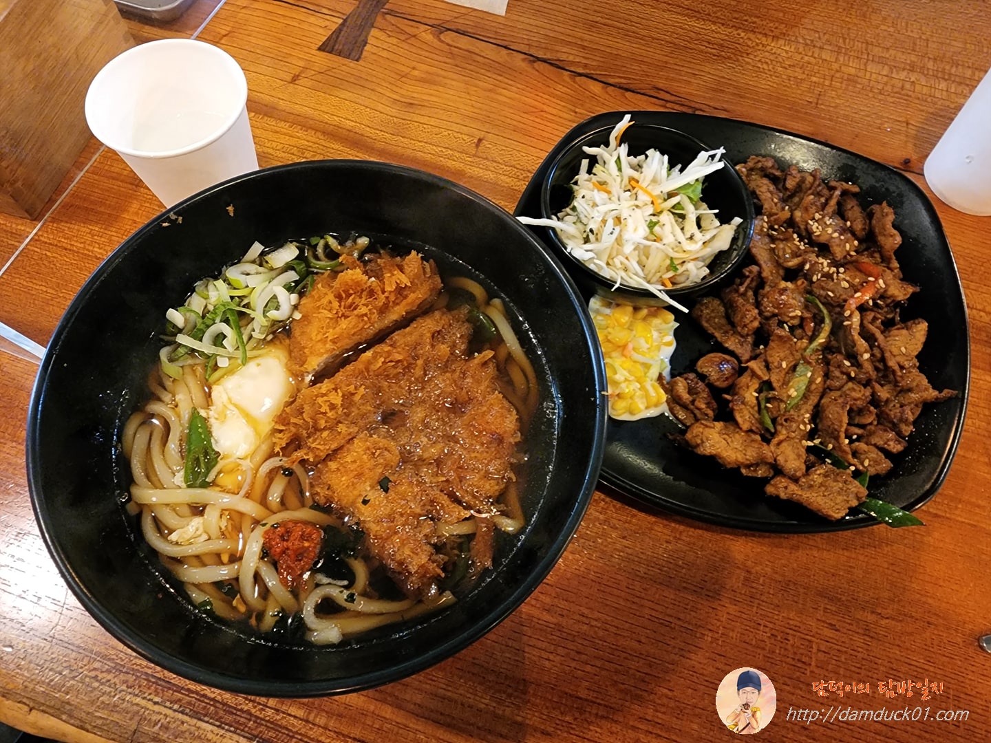 가츠우동+불백