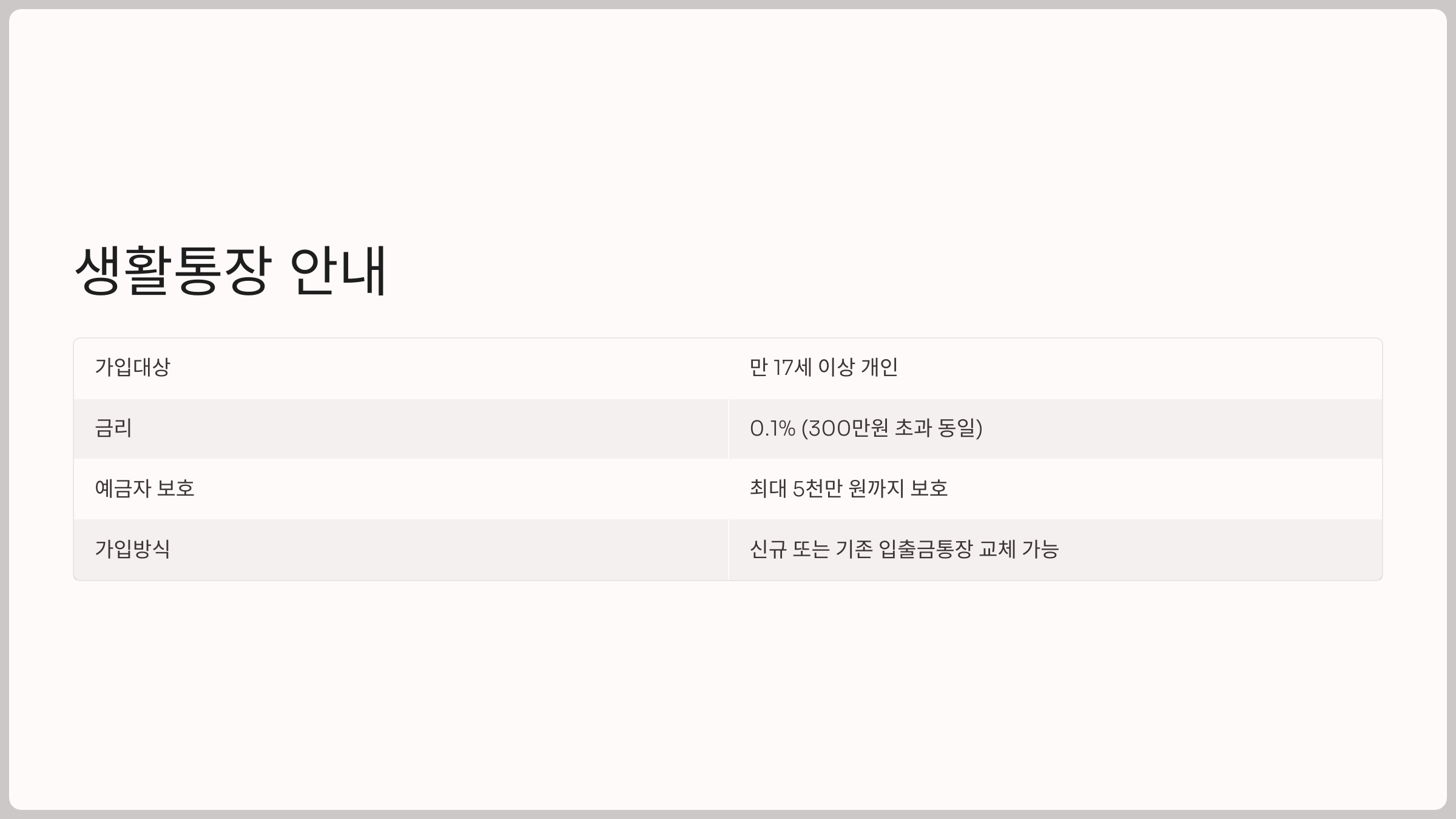 케이뱅크 계좌 종류