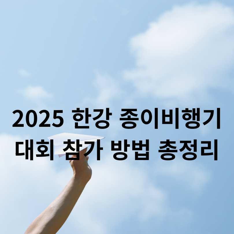 2025 한강 종이비행기 축제