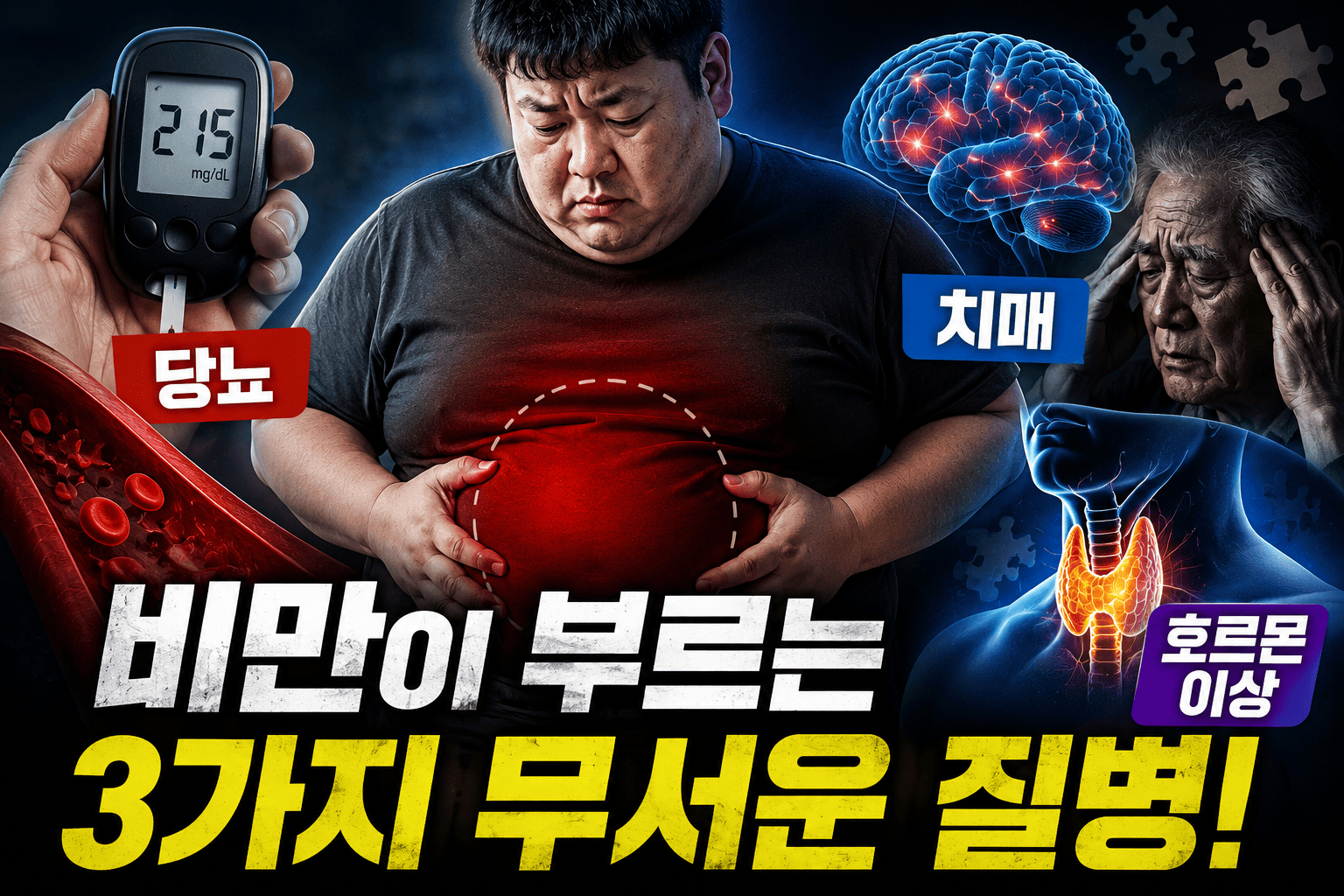 비만과 질병 연관성 분석 (당뇨, 치매, 호르몬 변화)